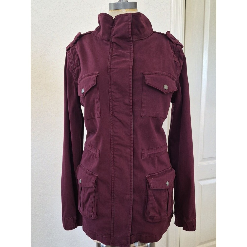 Tinsel Denim Cuture Cotton Military Style Jacket Sz Large